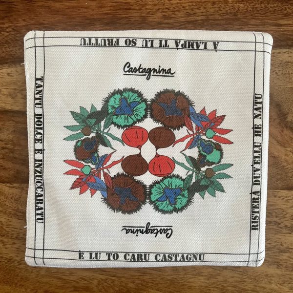 Manique imprimé châtaigne coloris corail