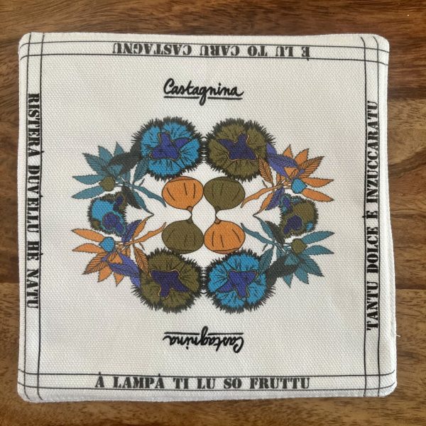 Manique imprimé châtaigne coloris orangé