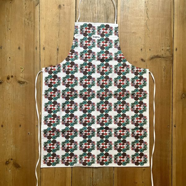 Castagnina apron in coral