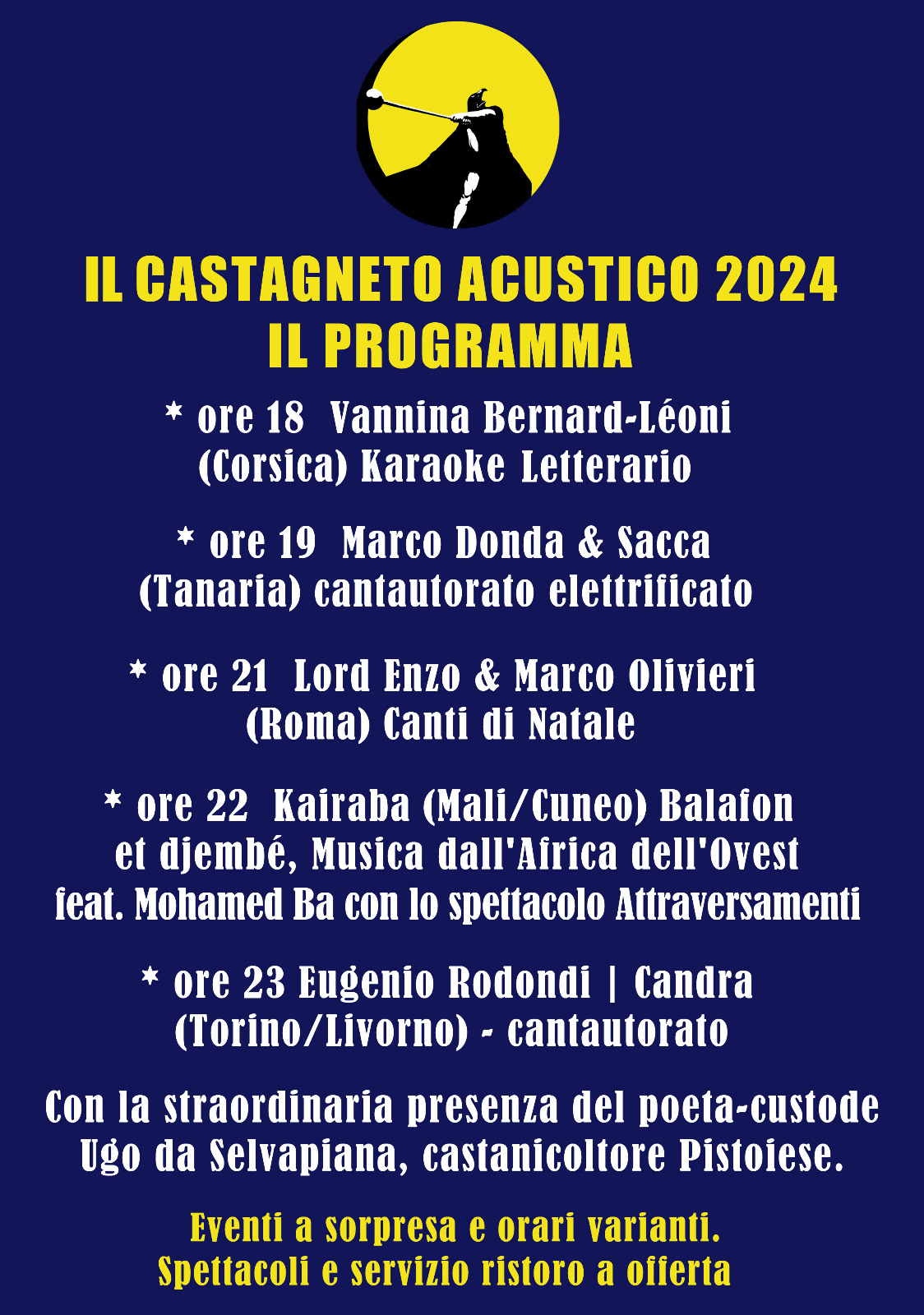 Locandina Castagneto Acustico 2024