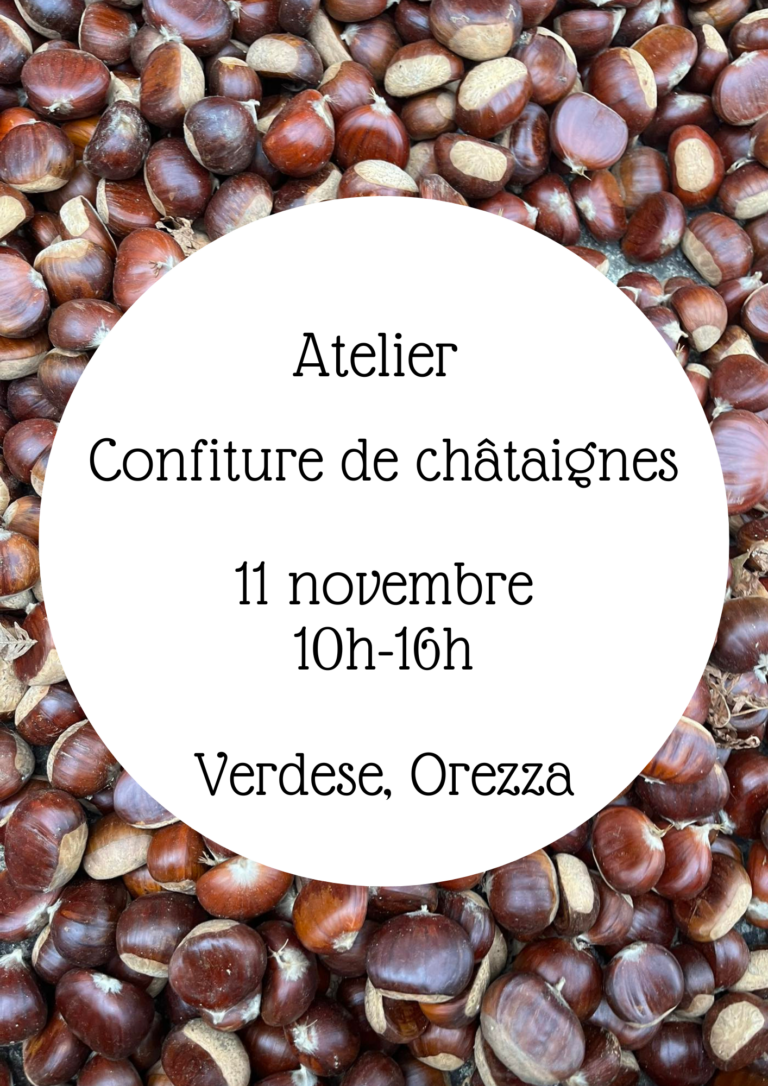 Affiche atelier confiture de châtaignes